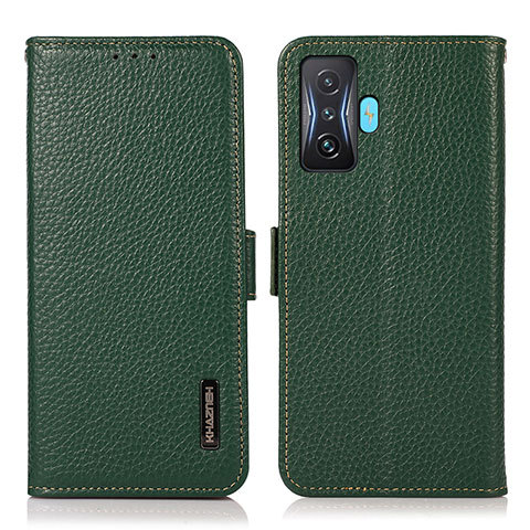 Funda de Cuero Cartera con Soporte Carcasa B03H para Xiaomi Poco F4 GT 5G Verde