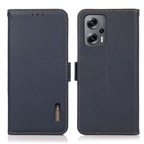 Funda de Cuero Cartera con Soporte Carcasa B03H para Xiaomi Poco X4 GT 5G Azul