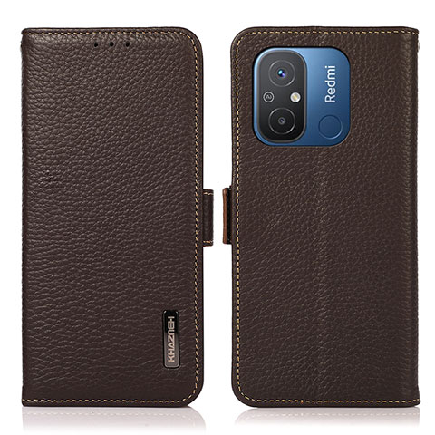 Funda de Cuero Cartera con Soporte Carcasa B03H para Xiaomi Redmi 11A 4G Marron