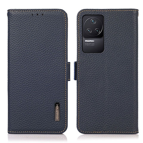 Funda de Cuero Cartera con Soporte Carcasa B03H para Xiaomi Redmi K50 Pro 5G Azul