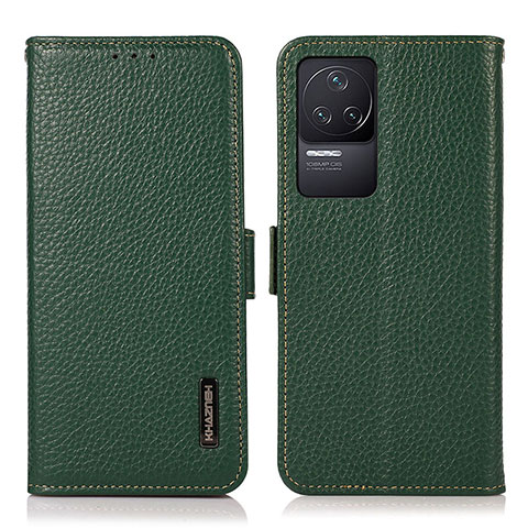 Funda de Cuero Cartera con Soporte Carcasa B03H para Xiaomi Redmi K50 Pro 5G Verde