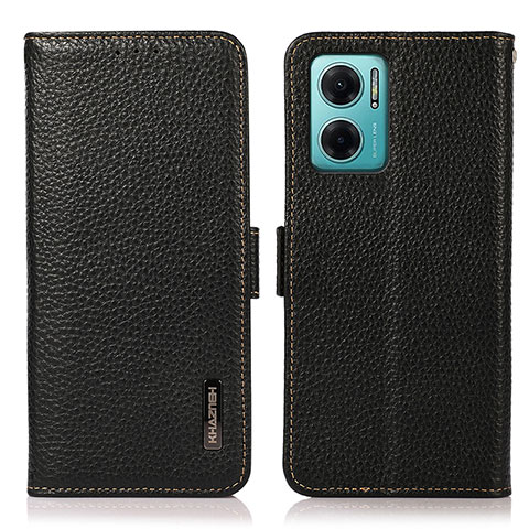 Funda de Cuero Cartera con Soporte Carcasa B03H para Xiaomi Redmi Note 11E 5G Negro