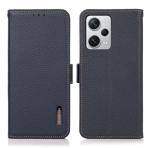 Funda de Cuero Cartera con Soporte Carcasa B03H para Xiaomi Redmi Note 12 Explorer Azul