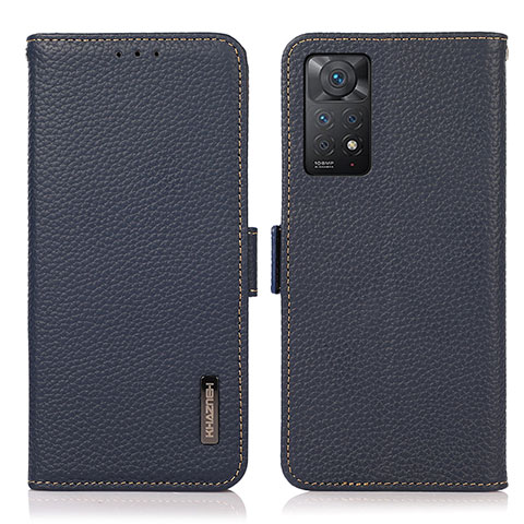 Funda de Cuero Cartera con Soporte Carcasa B03H para Xiaomi Redmi Note 12 Pro 4G Azul