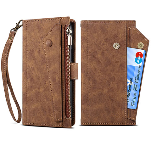 Funda de Cuero Cartera con Soporte Carcasa B03S para Nokia XR20 Marron