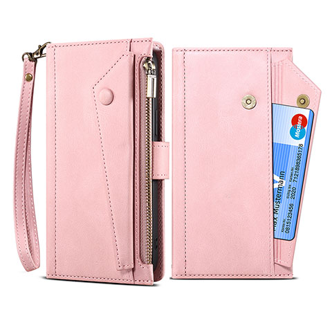 Funda de Cuero Cartera con Soporte Carcasa B03S para Nokia XR20 Rosa