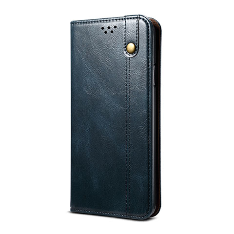 Funda de Cuero Cartera con Soporte Carcasa B03S para Xiaomi Mi 10i 5G Azul