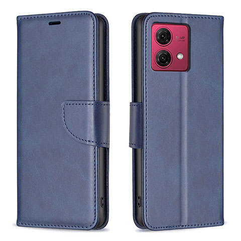 Funda de Cuero Cartera con Soporte Carcasa B04F para Motorola Moto G84 5G Azul