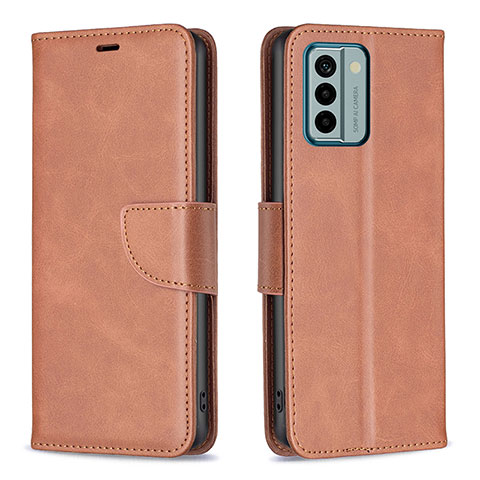 Funda de Cuero Cartera con Soporte Carcasa B04F para Nokia G22 Marron