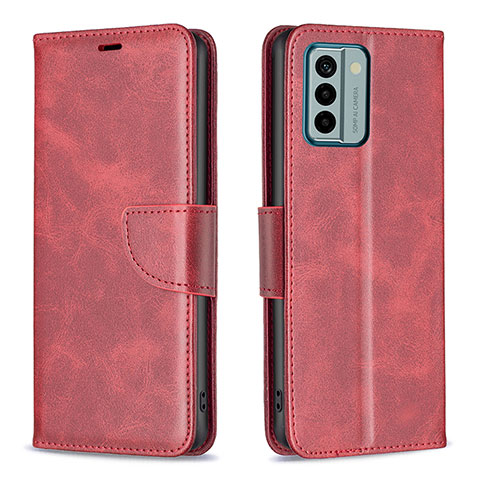 Funda de Cuero Cartera con Soporte Carcasa B04F para Nokia G22 Rojo