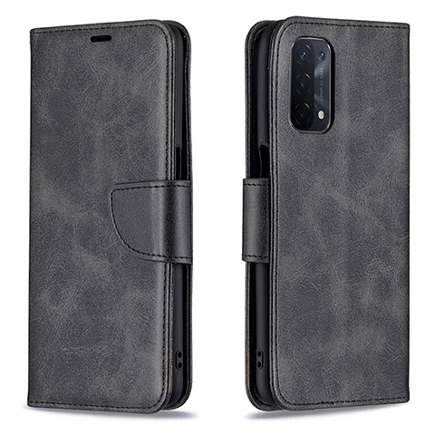 Funda de Cuero Cartera con Soporte Carcasa B04F para Oppo A93 5G Negro