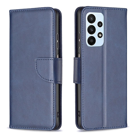 Funda de Cuero Cartera con Soporte Carcasa B04F para Samsung Galaxy A23 4G Azul