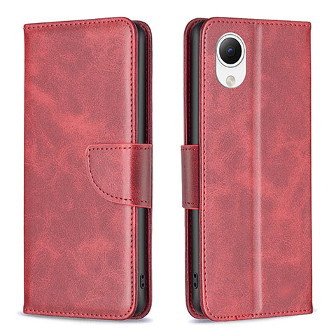 Funda de Cuero Cartera con Soporte Carcasa B04F para Samsung Galaxy A23e 5G Rojo