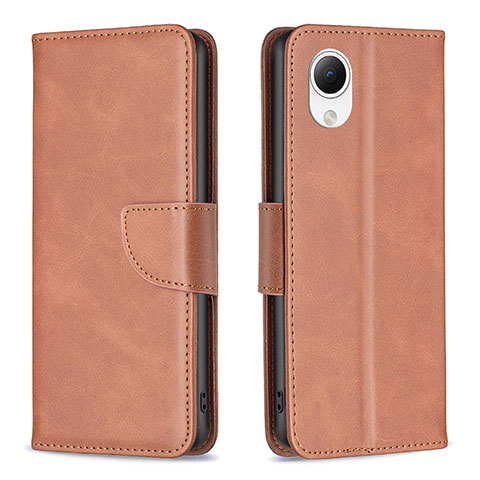 Funda de Cuero Cartera con Soporte Carcasa B04F para Samsung Galaxy A23s Marron