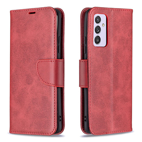 Funda de Cuero Cartera con Soporte Carcasa B04F para Samsung Galaxy A24 4G Rojo