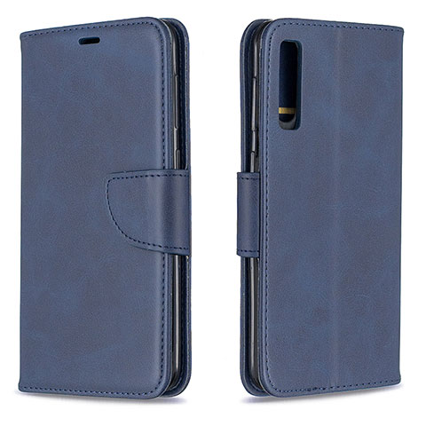 Funda de Cuero Cartera con Soporte Carcasa B04F para Samsung Galaxy A30S Azul