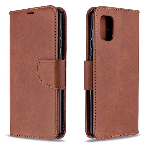 Funda de Cuero Cartera con Soporte Carcasa B04F para Samsung Galaxy A31 Marron