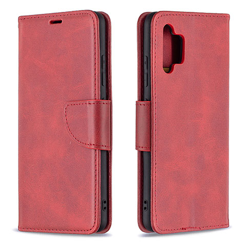 Funda de Cuero Cartera con Soporte Carcasa B04F para Samsung Galaxy A32 5G Rojo