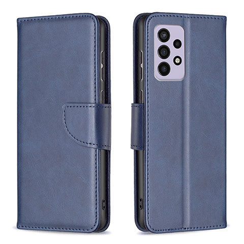 Funda de Cuero Cartera con Soporte Carcasa B04F para Samsung Galaxy A33 5G Azul