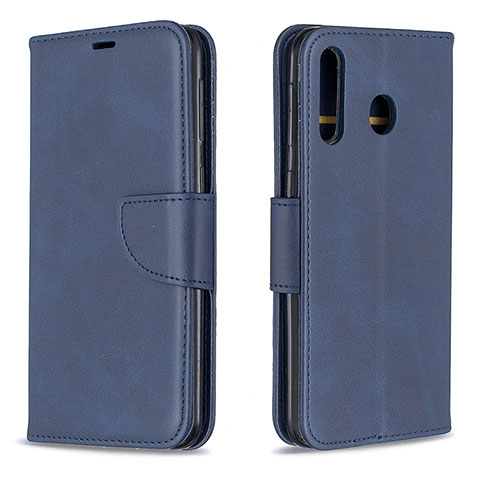 Funda de Cuero Cartera con Soporte Carcasa B04F para Samsung Galaxy A40s Azul