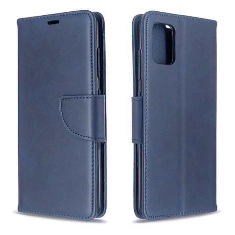 Funda de Cuero Cartera con Soporte Carcasa B04F para Samsung Galaxy A51 4G Azul