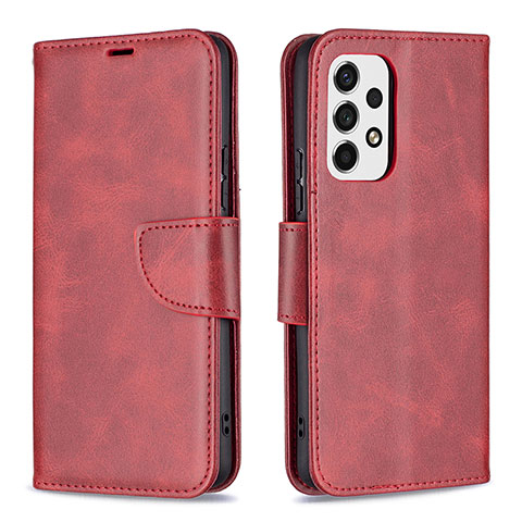 Funda de Cuero Cartera con Soporte Carcasa B04F para Samsung Galaxy A53 5G Rojo