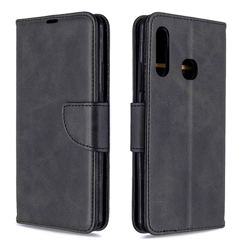 Funda de Cuero Cartera con Soporte Carcasa B04F para Samsung Galaxy A70E Negro