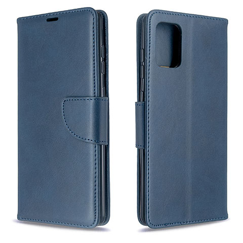 Funda de Cuero Cartera con Soporte Carcasa B04F para Samsung Galaxy A71 4G A715 Azul