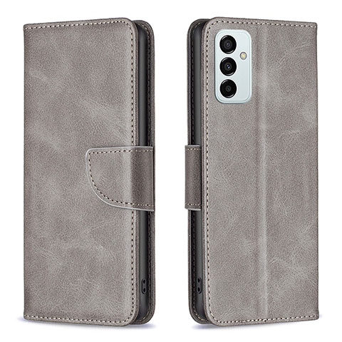 Funda de Cuero Cartera con Soporte Carcasa B04F para Samsung Galaxy F23 5G Gris