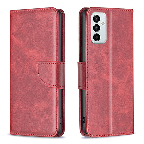 Funda de Cuero Cartera con Soporte Carcasa B04F para Samsung Galaxy F23 5G Rojo