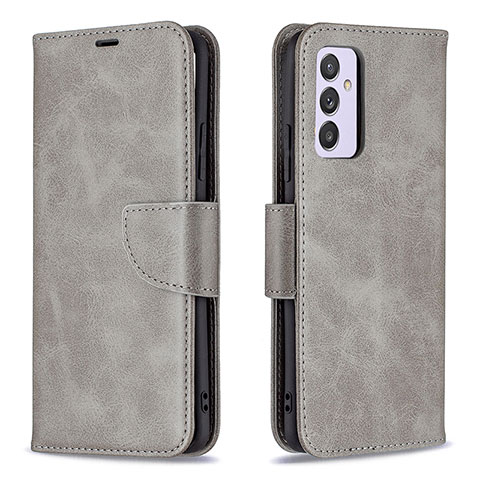 Funda de Cuero Cartera con Soporte Carcasa B04F para Samsung Galaxy F54 5G Gris