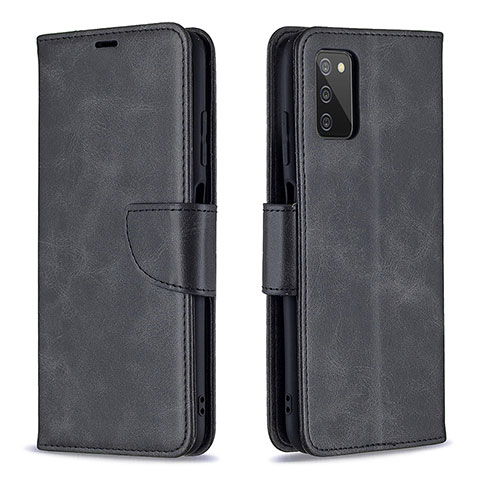 Funda de Cuero Cartera con Soporte Carcasa B04F para Samsung Galaxy M02s Negro