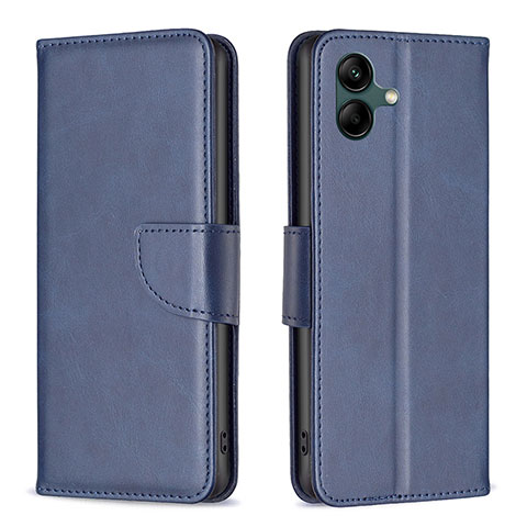 Funda de Cuero Cartera con Soporte Carcasa B04F para Samsung Galaxy M04 Azul