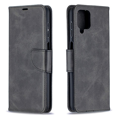 Funda de Cuero Cartera con Soporte Carcasa B04F para Samsung Galaxy M12 Negro