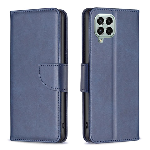 Funda de Cuero Cartera con Soporte Carcasa B04F para Samsung Galaxy M33 5G Azul