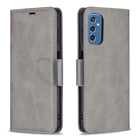 Funda de Cuero Cartera con Soporte Carcasa B04F para Samsung Galaxy M52 5G Gris