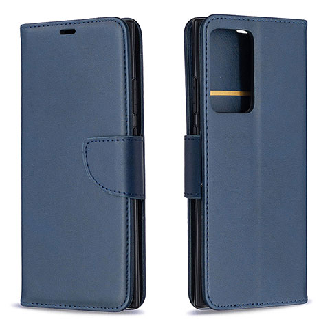 Funda de Cuero Cartera con Soporte Carcasa B04F para Samsung Galaxy Note 20 Ultra 5G Azul