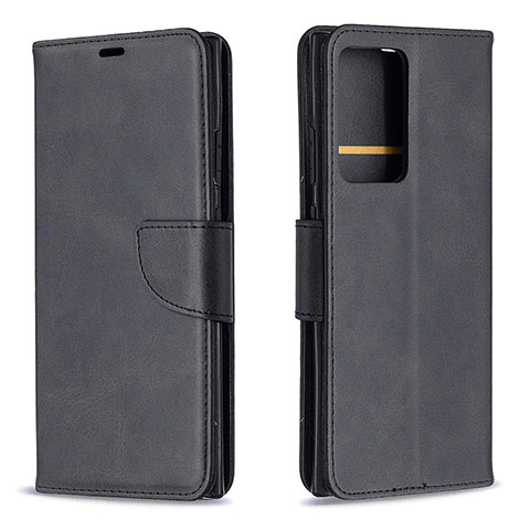 Funda de Cuero Cartera con Soporte Carcasa B04F para Samsung Galaxy Note 20 Ultra 5G Negro