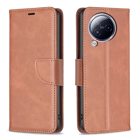 Funda de Cuero Cartera con Soporte Carcasa B04F para Xiaomi Civi 3 5G Marron