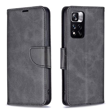 Funda de Cuero Cartera con Soporte Carcasa B04F para Xiaomi Mi 11i 5G (2022) Negro