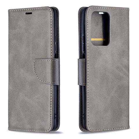 Funda de Cuero Cartera con Soporte Carcasa B04F para Xiaomi Mi 11T 5G Gris