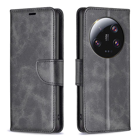 Funda de Cuero Cartera con Soporte Carcasa B04F para Xiaomi Mi 13 Ultra 5G Negro