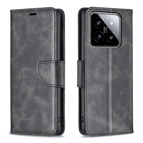 Funda de Cuero Cartera con Soporte Carcasa B04F para Xiaomi Mi 14 5G Negro