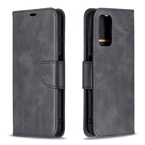 Funda de Cuero Cartera con Soporte Carcasa B04F para Xiaomi Poco M3 Negro