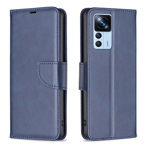 Funda de Cuero Cartera con Soporte Carcasa B04F para Xiaomi Redmi K50 Ultra 5G Azul