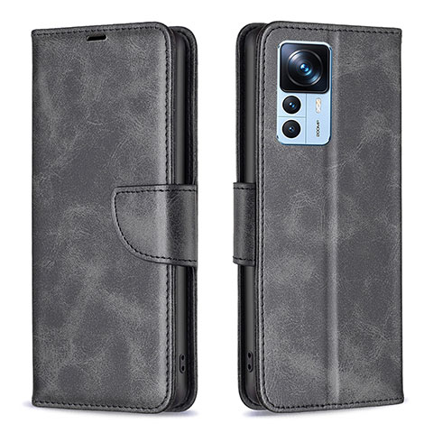 Funda de Cuero Cartera con Soporte Carcasa B04F para Xiaomi Redmi K50 Ultra 5G Negro