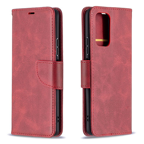 Funda de Cuero Cartera con Soporte Carcasa B04F para Xiaomi Redmi Note 10 Pro Max Rojo