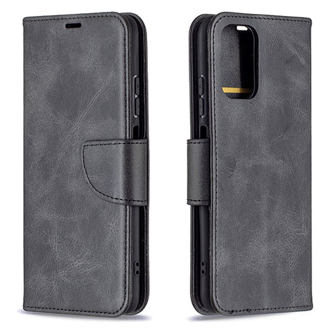 Funda de Cuero Cartera con Soporte Carcasa B04F para Xiaomi Redmi Note 10S 4G Negro