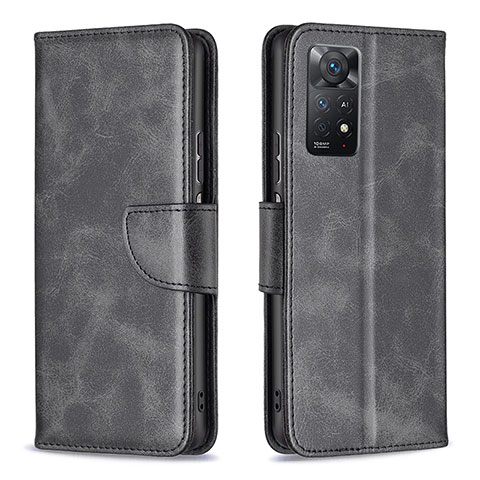 Funda de Cuero Cartera con Soporte Carcasa B04F para Xiaomi Redmi Note 12 Pro 4G Negro