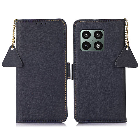 Funda de Cuero Cartera con Soporte Carcasa B04H para OnePlus 10 Pro 5G Azul